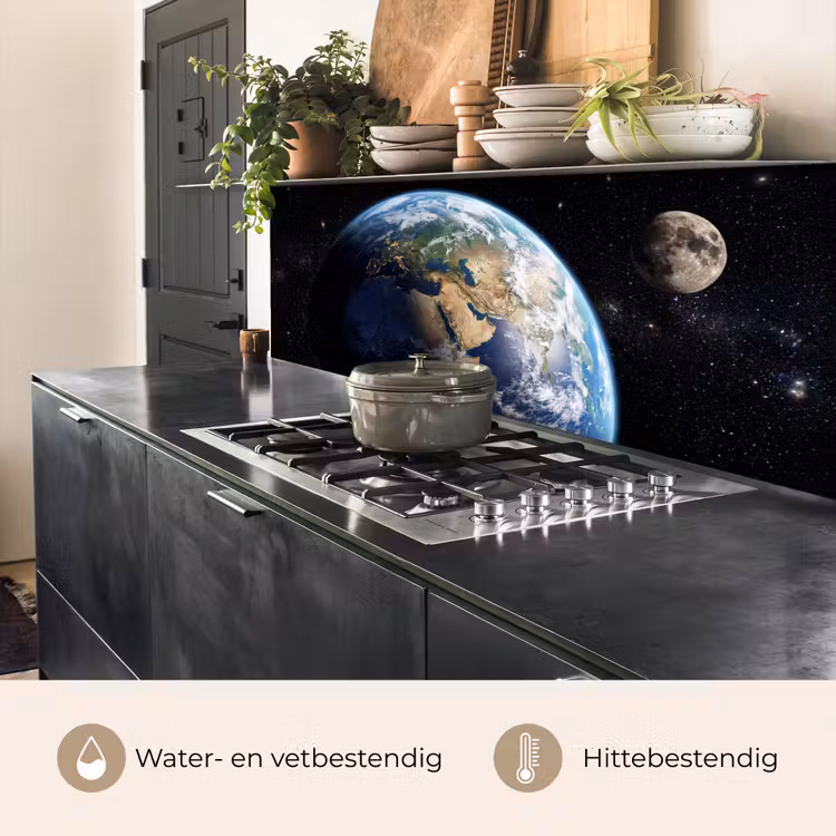 Keuken achterwand - Aarde - Ruimte - Blauw - Groen — 5