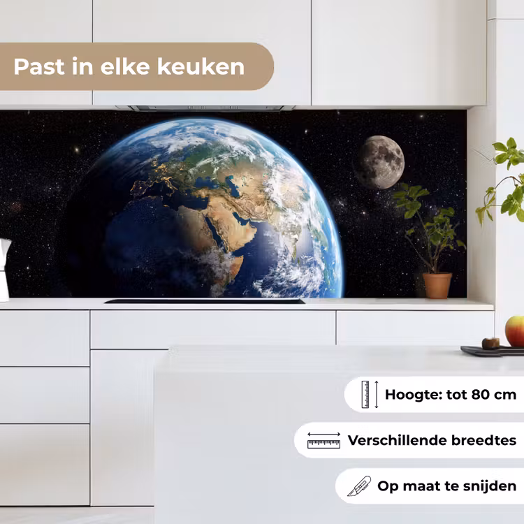 Keuken achterwand - Aarde - Ruimte - Blauw - Groen — 7