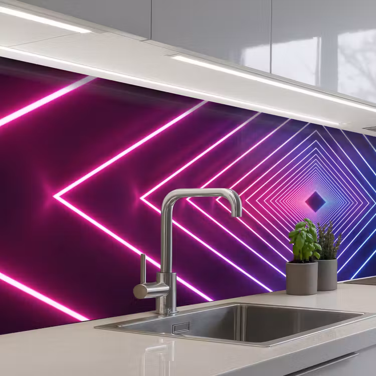 Keuken achterwand - Driedimensionaal - Tunnel - Ruimte — 2