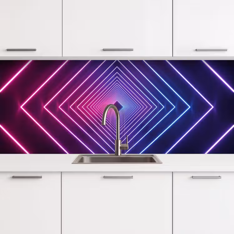 Keuken achterwand - Driedimensionaal - Tunnel - Ruimte — 4