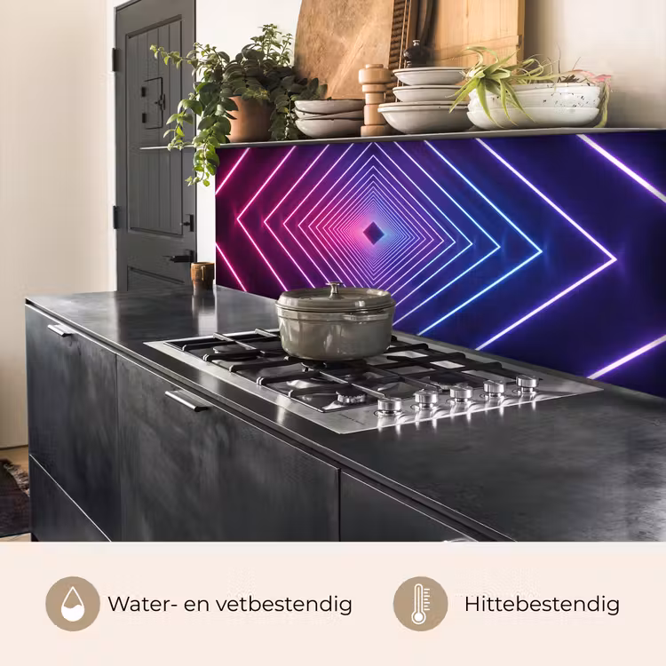 Keuken achterwand - Driedimensionaal - Tunnel - Ruimte — 5