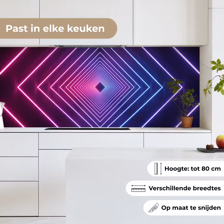 Keuken achterwand - Driedimensionaal - Tunnel - Ruimte — 7