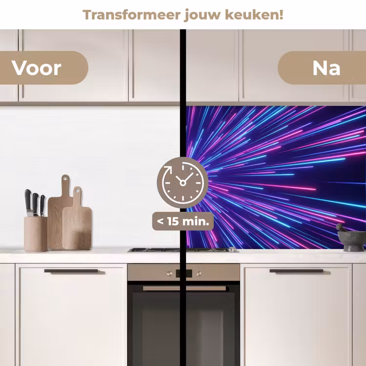 Keuken achterwand - Dynamisch - Ruimte - Kleurrijk — 3