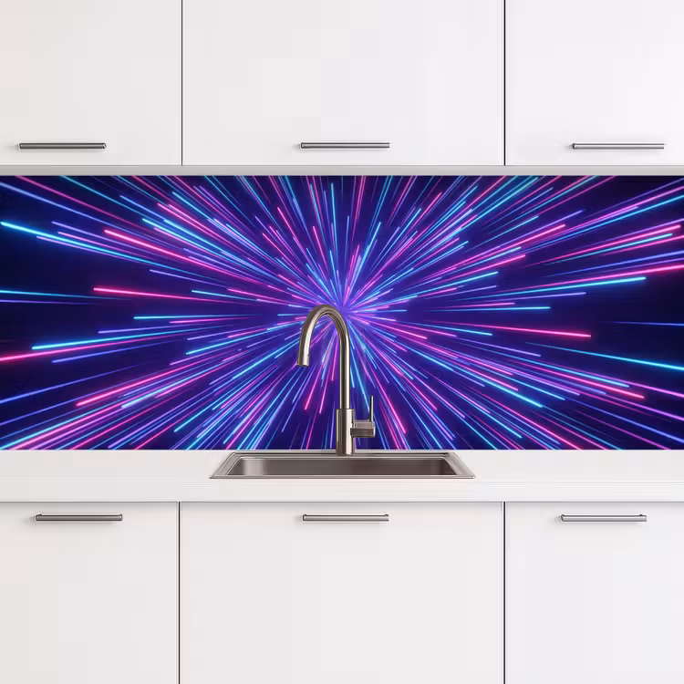 Keuken achterwand - Dynamisch - Ruimte - Kleurrijk — 4