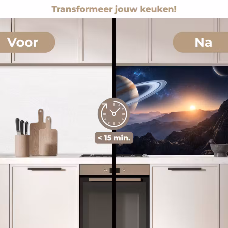 Keuken achterwand - Fantasy - Kosmos - Landschap — 3