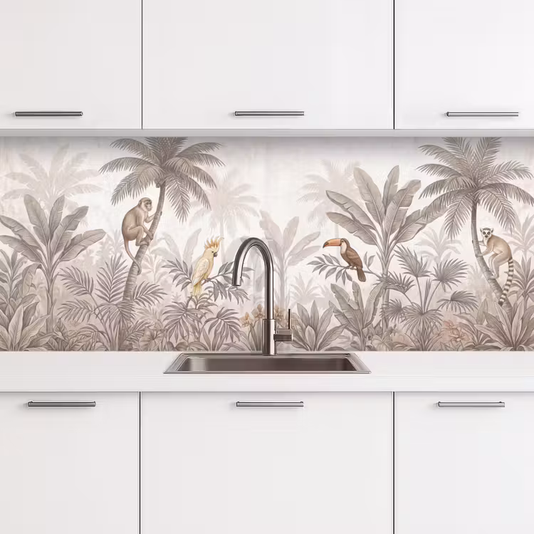 Keuken achterwand - Jungle - Dieren - Palmbomen — 4