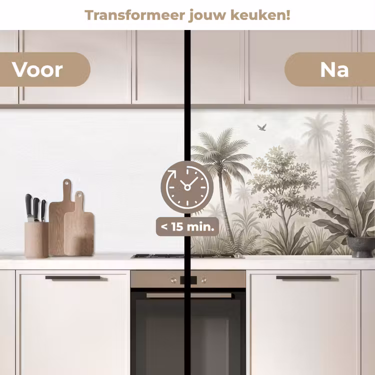 Keuken achterwand - Jungle - Palmbomen - Natuur — 3