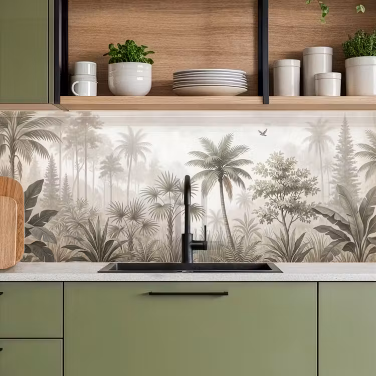 Keuken achterwand - Jungle - Palmbomen - Natuur — 8