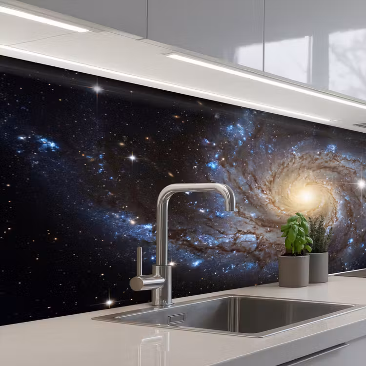 Keuken achterwand - Kosmos - Sterrenstelsel - Donker — 2