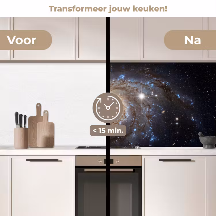 Keuken achterwand - Kosmos - Sterrenstelsel - Donker — 3