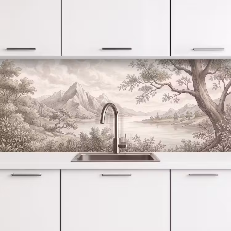 Keuken achterwand - Landschap - Bergen - Meer - Natuur — 4