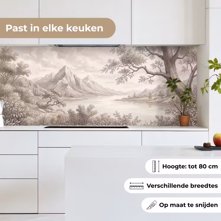 Keuken achterwand - Landschap - Bergen - Meer - Natuur — 7