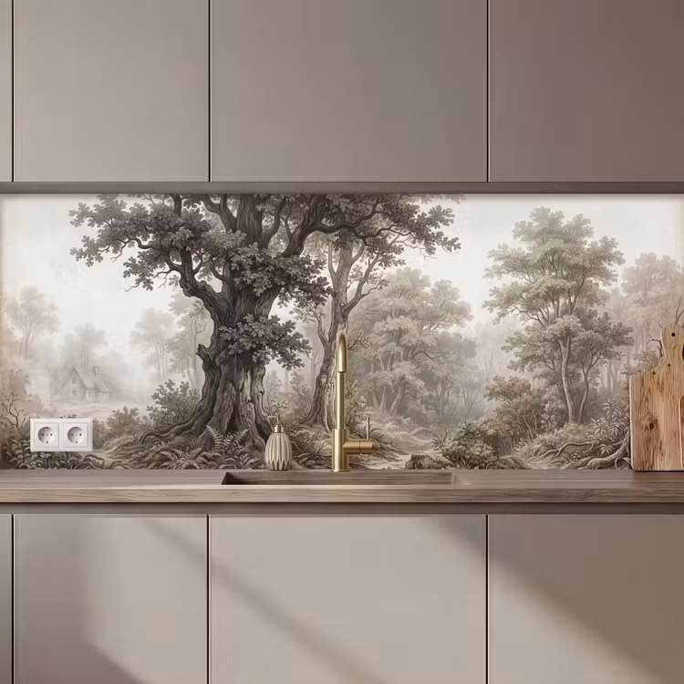 Keuken achterwand - Natuur - Bos - Eik — 1