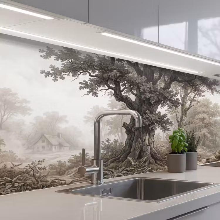 Keuken achterwand - Natuur - Bos - Eik — 2