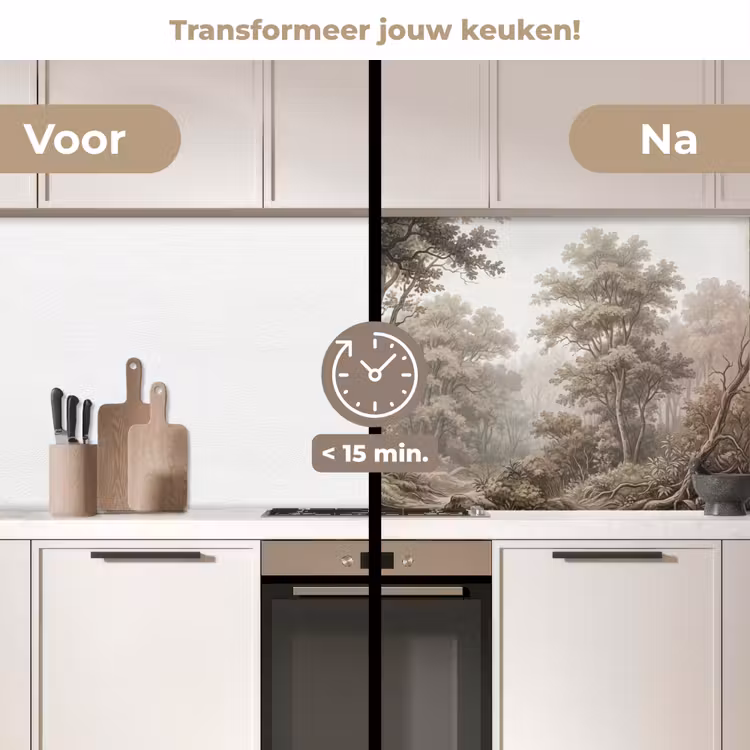 Keuken achterwand - Natuur - Bos - Eik — 3