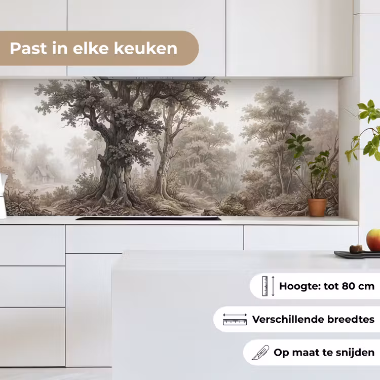 Keuken achterwand - Natuur - Bos - Eik — 7