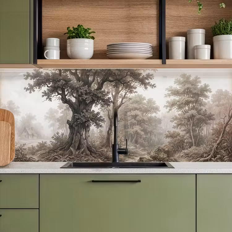 Keuken achterwand - Natuur - Bos - Eik — 8