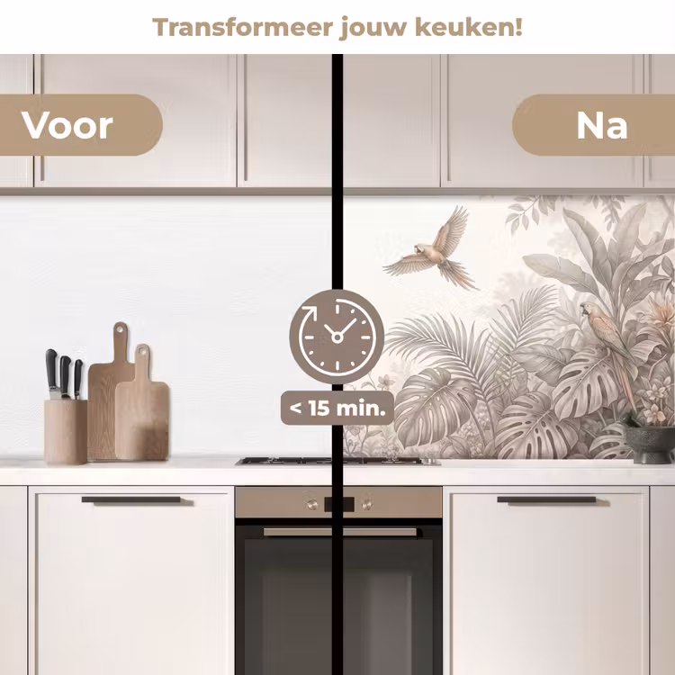 Keuken achterwand - Papagaai - Jungle - Tropisch — 3