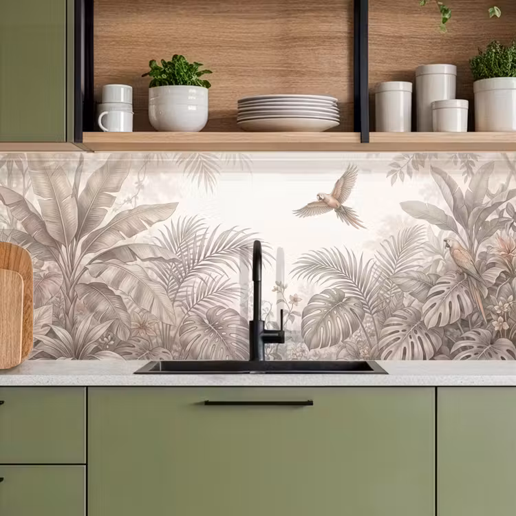 Keuken achterwand - Papagaai - Jungle - Tropisch — 8