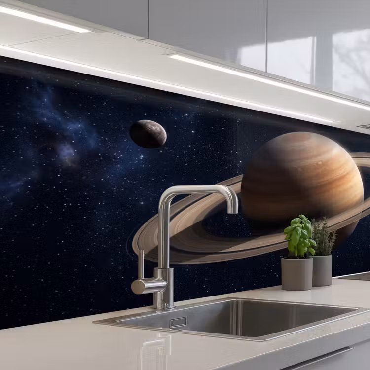Keuken achterwand - Planeten - Saturnus - Ruimte — 2