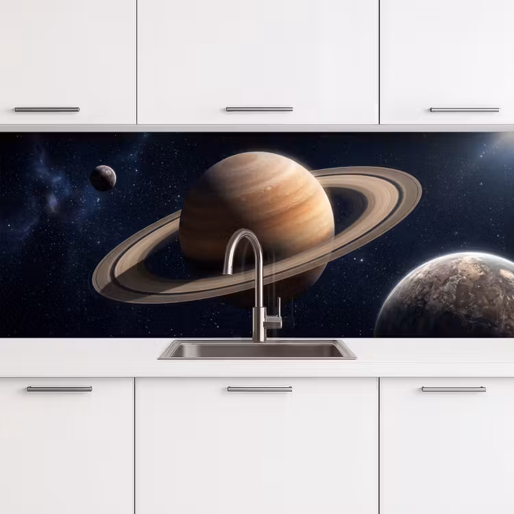 Keuken achterwand - Planeten - Saturnus - Ruimte — 4