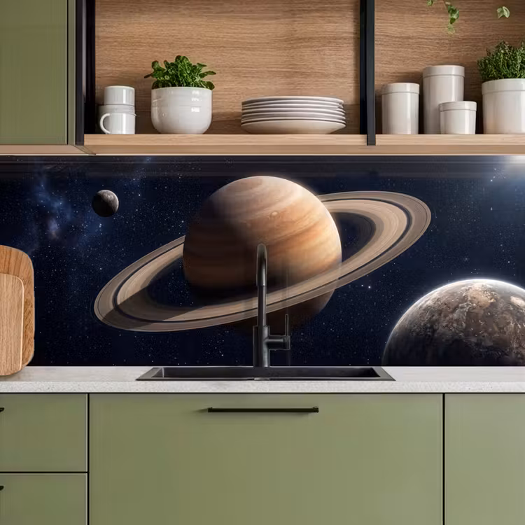 Keuken achterwand - Planeten - Saturnus - Ruimte — 8