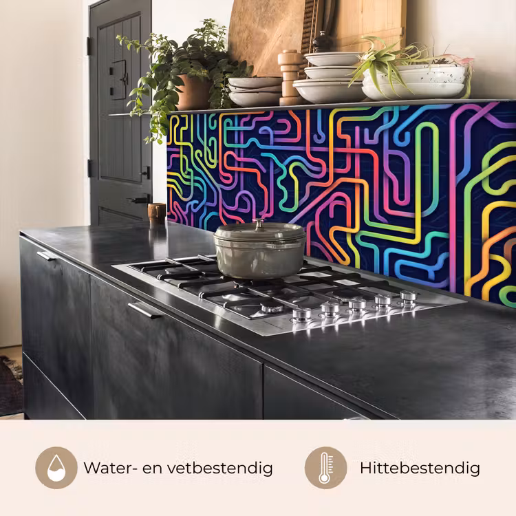 Keuken achterwand - Retro - Abstract - Neon — 5