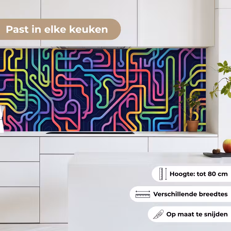 Keuken achterwand - Retro - Abstract - Neon — 7