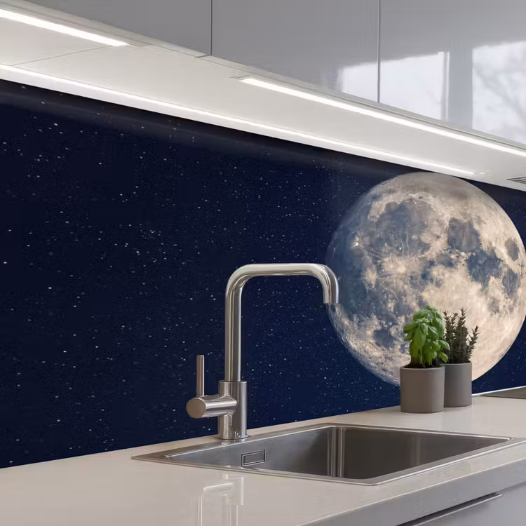 Keuken achterwand - Ruimte - Maan - Kosmos — 2