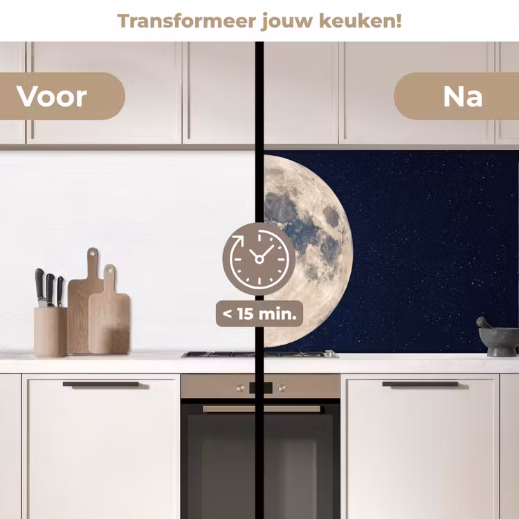 Keuken achterwand - Ruimte - Maan - Kosmos — 3