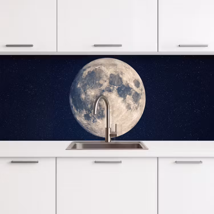 Keuken achterwand - Ruimte - Maan - Kosmos — 4