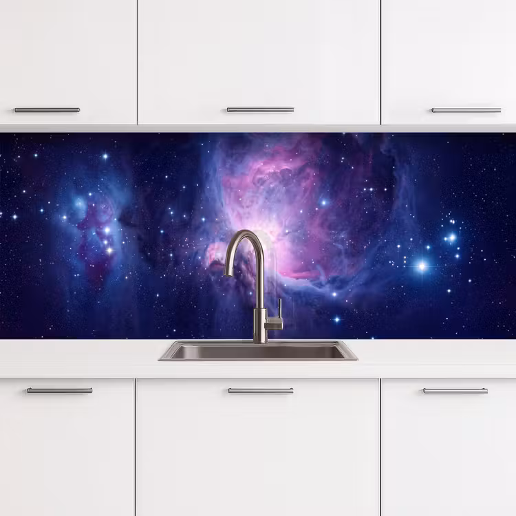 Keuken achterwand - Ruimte - Sterren - Kleurrijk — 4