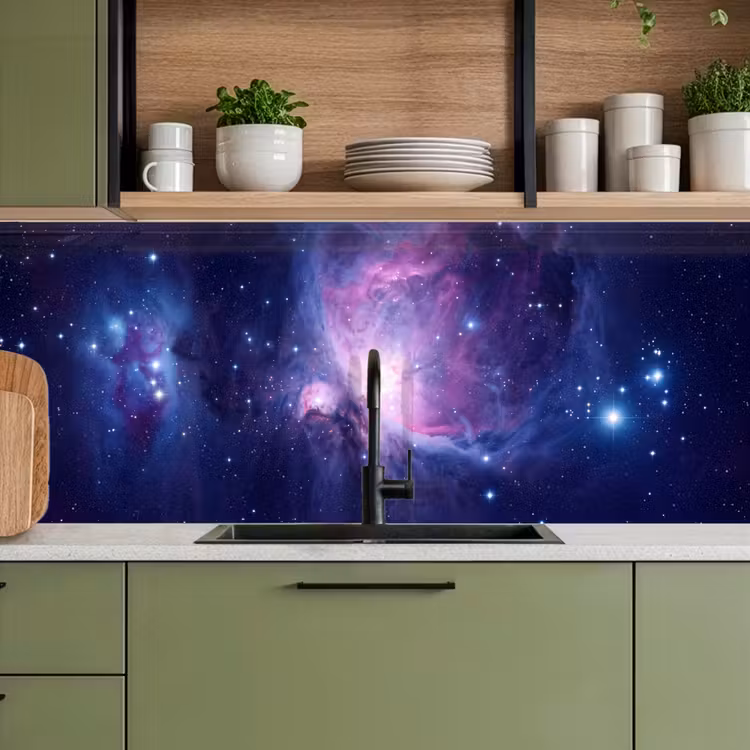 Keuken achterwand - Ruimte - Sterren - Kleurrijk — 8