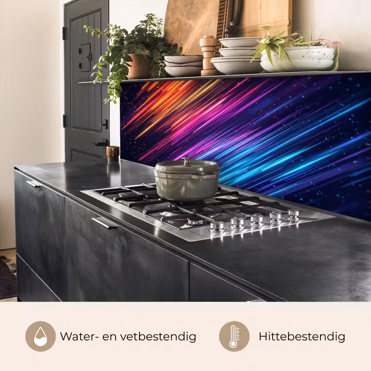 Keuken achterwand - Snelheid - Kosmos - Kleurrijk — 5