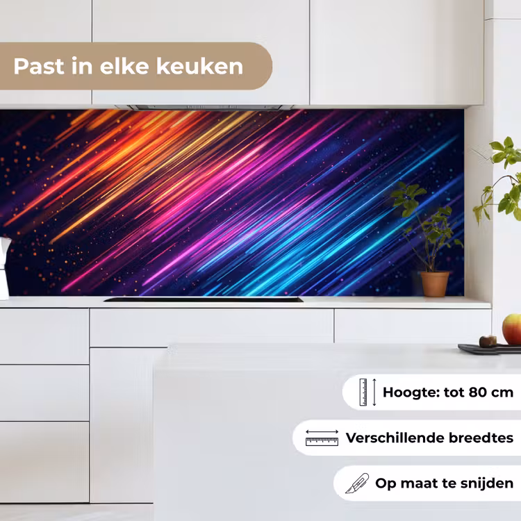 Keuken achterwand - Snelheid - Kosmos - Kleurrijk — 7