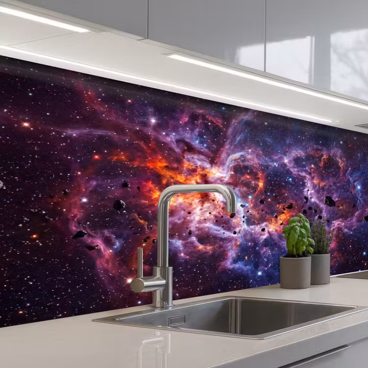 Keuken achterwand - Space - Stars - Abstract - Colorful — 2