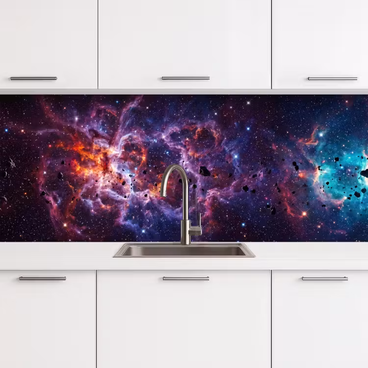 Keuken achterwand - Space - Stars - Abstract - Colorful — 4