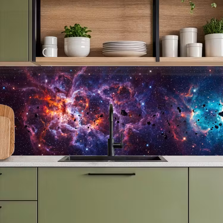 Keuken achterwand - Space - Stars - Abstract - Colorful — 8