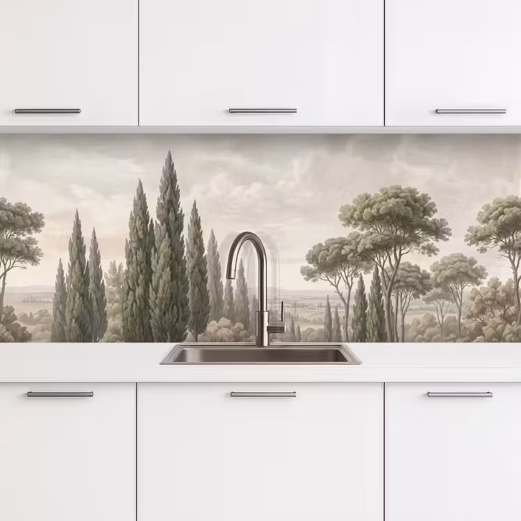 Keuken achterwand - Vallei - Bos - Natuur - Groen — 4