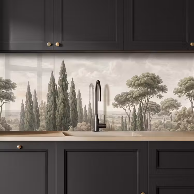 Keuken achterwand - Vallei - Bos - Natuur - Groen — 6