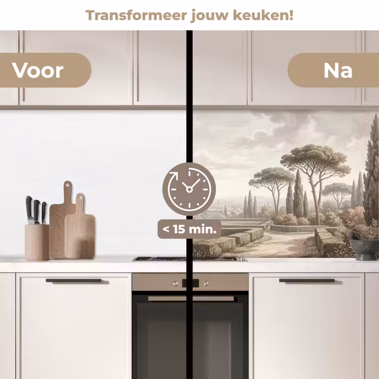 Keuken achterwand - Vallei - Tuin - Natuur - Groen — 3