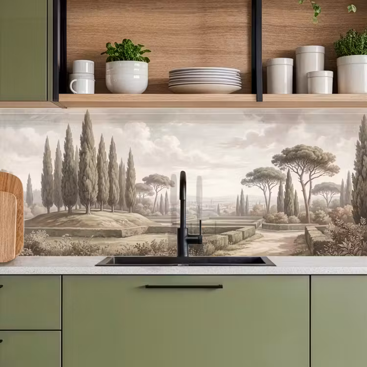 Keuken achterwand - Vallei - Tuin - Natuur - Groen — 8