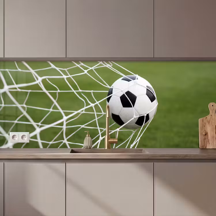 Keuken achterwand - Voetbal - Goal - Net - Sport — 1