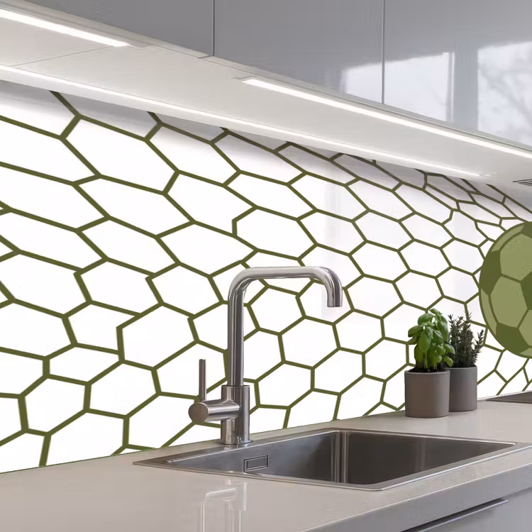 Keuken achterwand - Voetbal - Goal - Sport - Groen — 2
