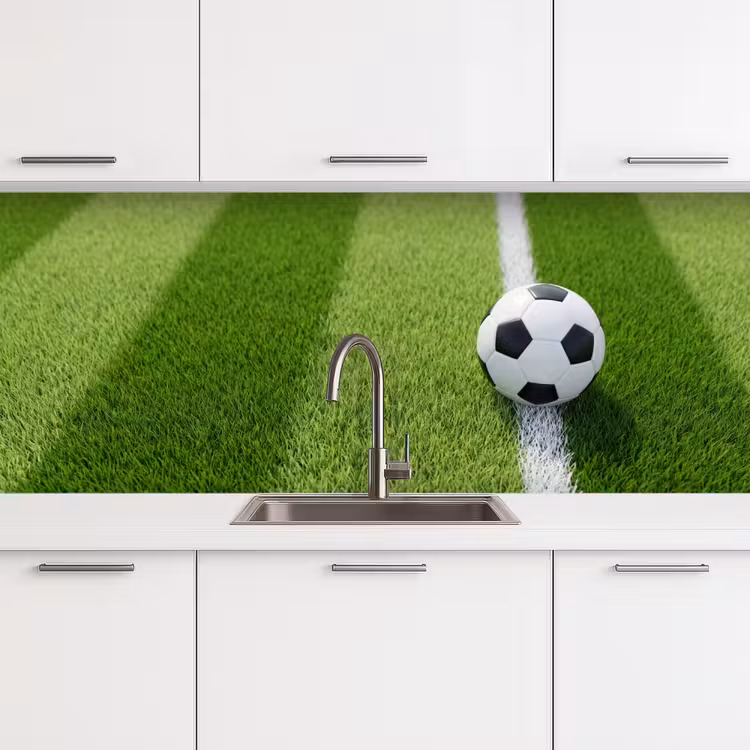 Keuken achterwand - Voetbal - Grasveld - Sport - Groen — 4