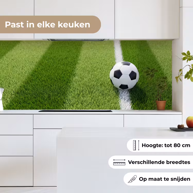 Keuken achterwand - Voetbal - Grasveld - Sport - Groen — 7