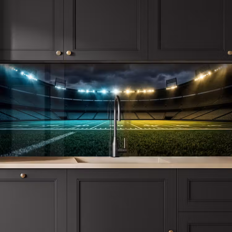 Keuken achterwand - Voetbal - Stadion - Nacht - Modern — 6