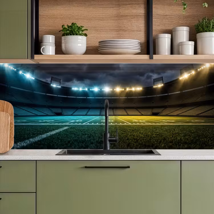 Keuken achterwand - Voetbal - Stadion - Nacht - Modern — 8