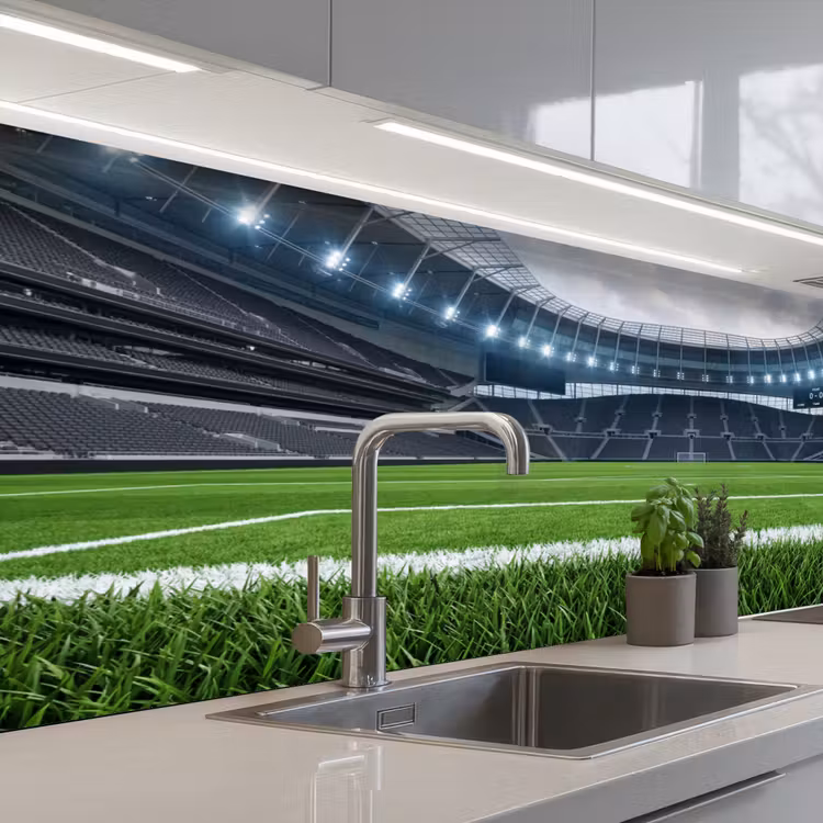 Keuken achterwand - Voetbal - Stadion - Sport - Groen — 2