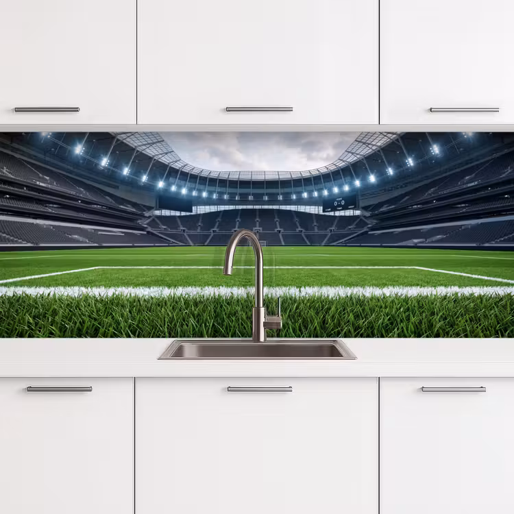 Keuken achterwand - Voetbal - Stadion - Sport - Groen — 4